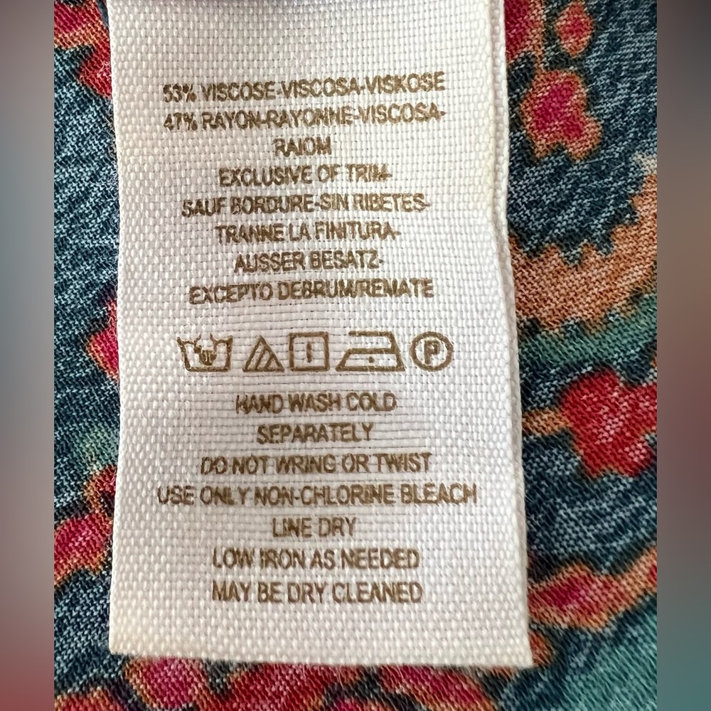 Free People Sleeveless Print Dress - size 4 - Picture 6 of 7